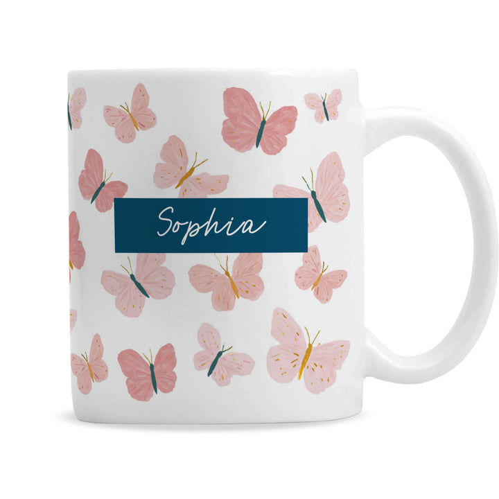 Personalised Butterfly Mug, The Personal Shop, personalised gifts