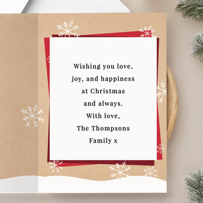 Personalised Photo Upload Pack of 10 Gonk Christmas Cards