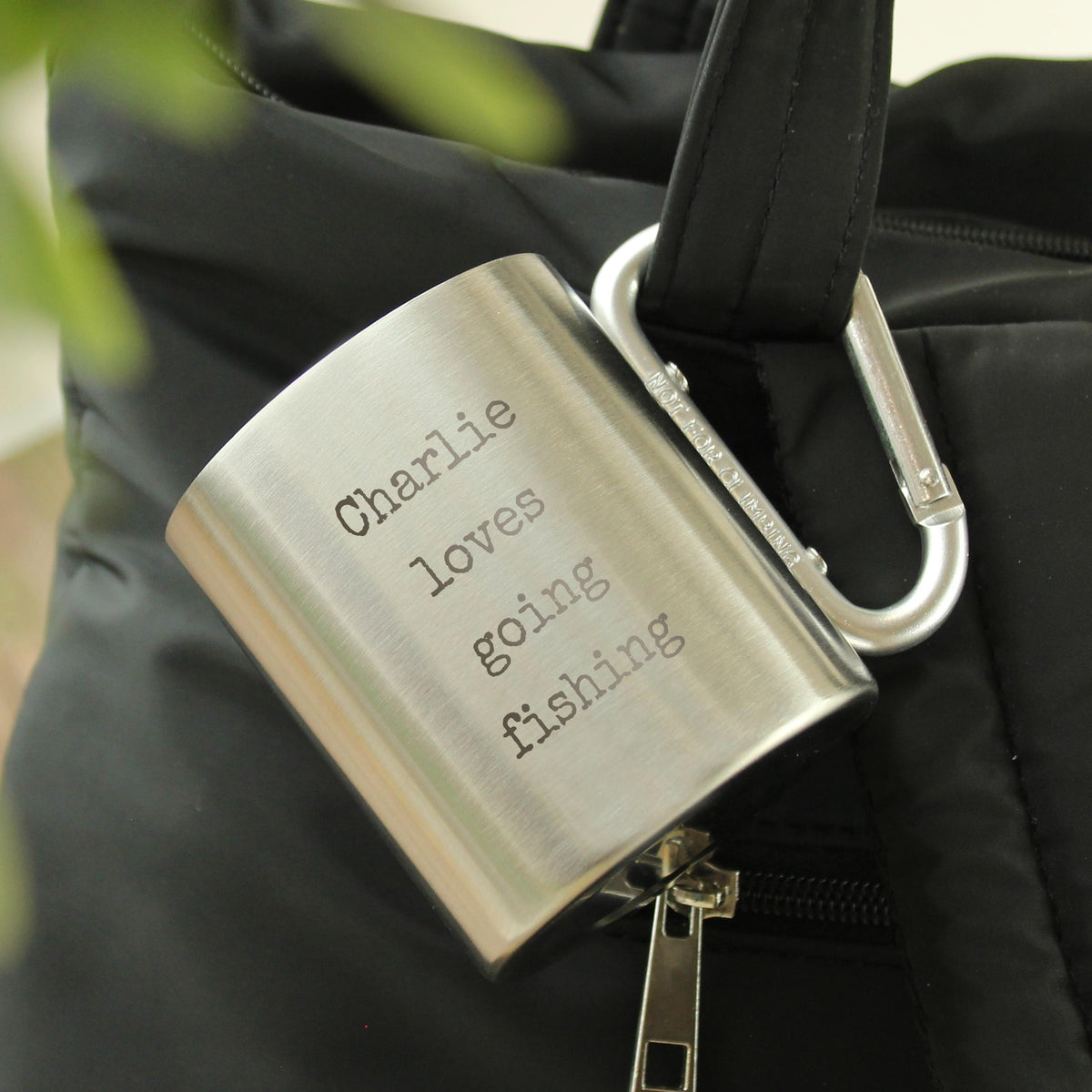 Personalised Free Text Metal Mug, The Personal Shop, personalised gifts