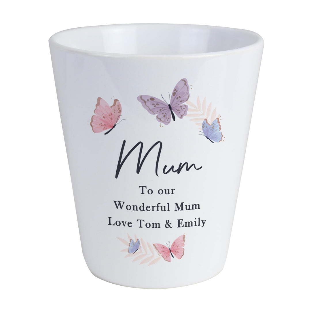 Personalised Butterfly Plant Pot – alternative view