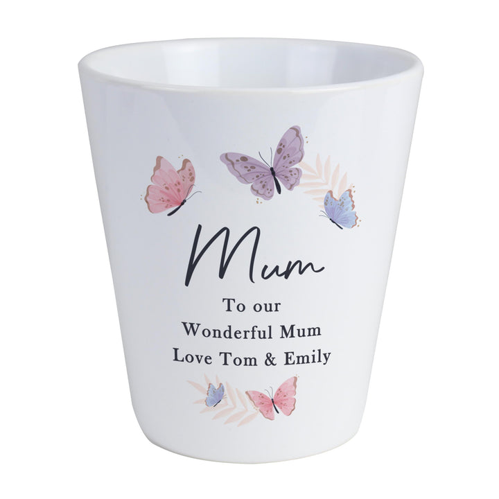 Personalised Butterfly Plant Pot – alternative view