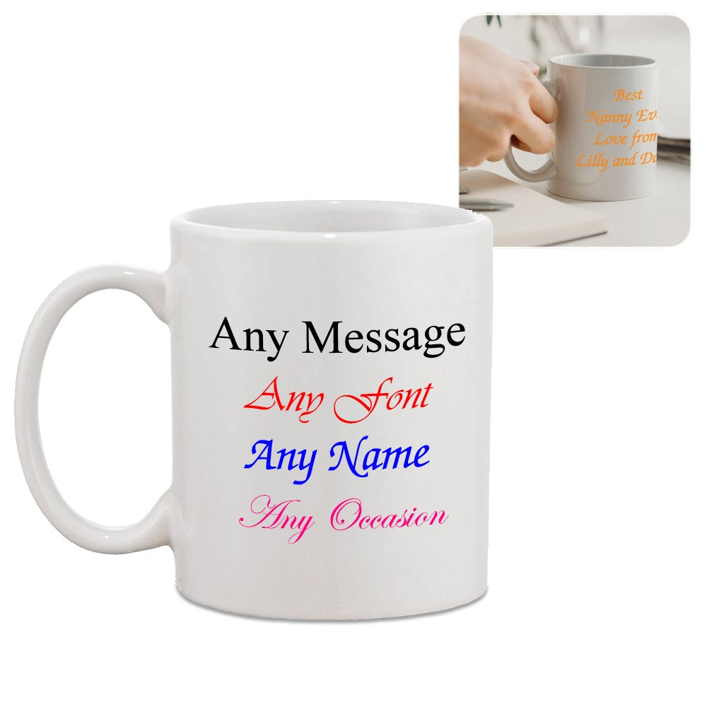 Personalised Any Message Mug