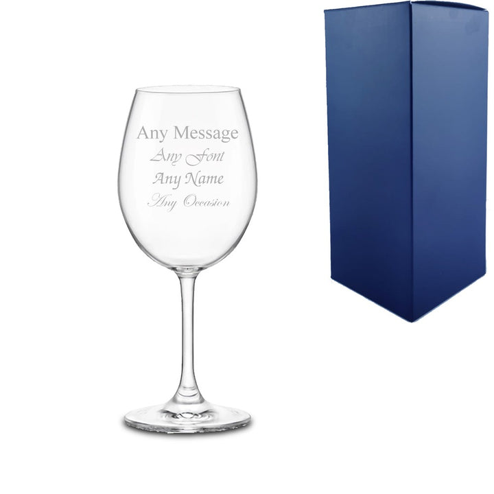 Personalised Nadia 370ml Wine Glass in Gift Box