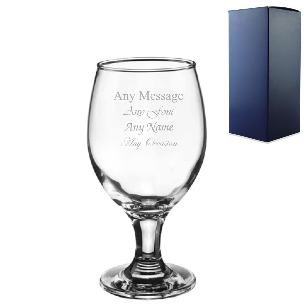 Personalised 400ml Craft Beer Glass with Gift Box