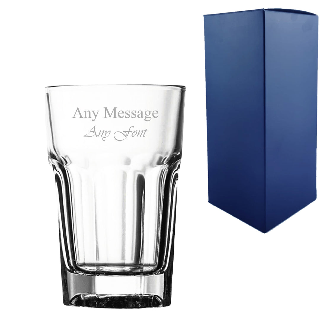 Personalised 10oz Casablanca Glass with Any Message