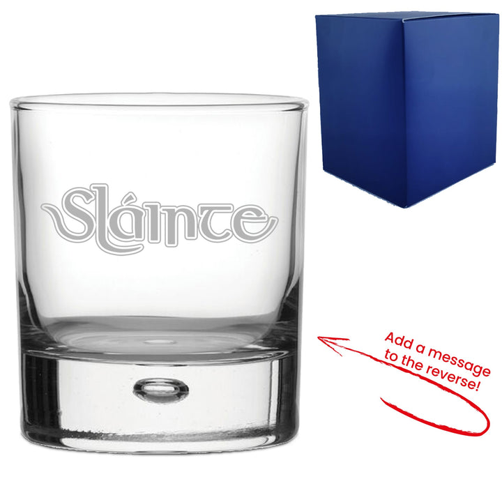 Personalised Slàinte Celtic Design Whisky Glass