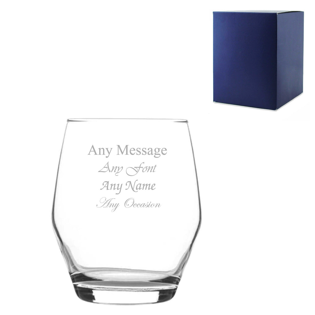 Personalised 370ml Ella Whisky Glass in Gift Box