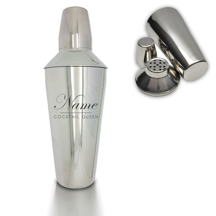 Personalised Cocktail Shaker - Cocktail Queen Design