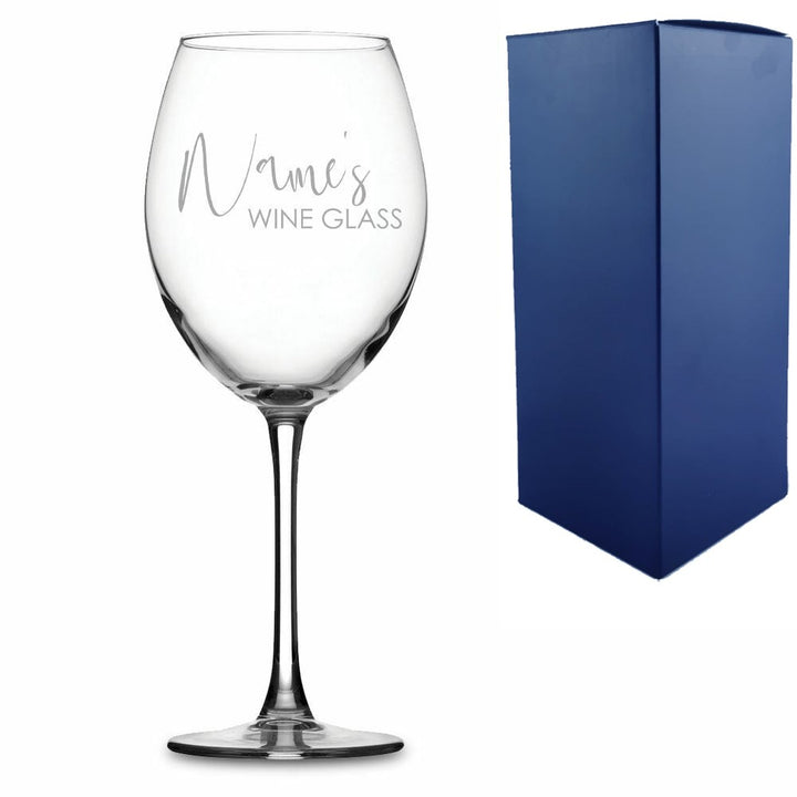 Personalised Engraved Enoteca Wine Glass with Name