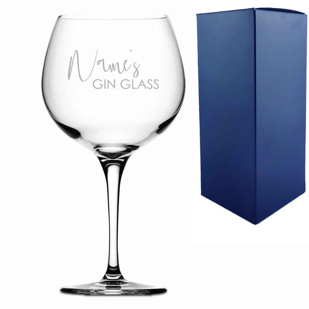 Personalised Primeur Gin Balloon Glass with Name
