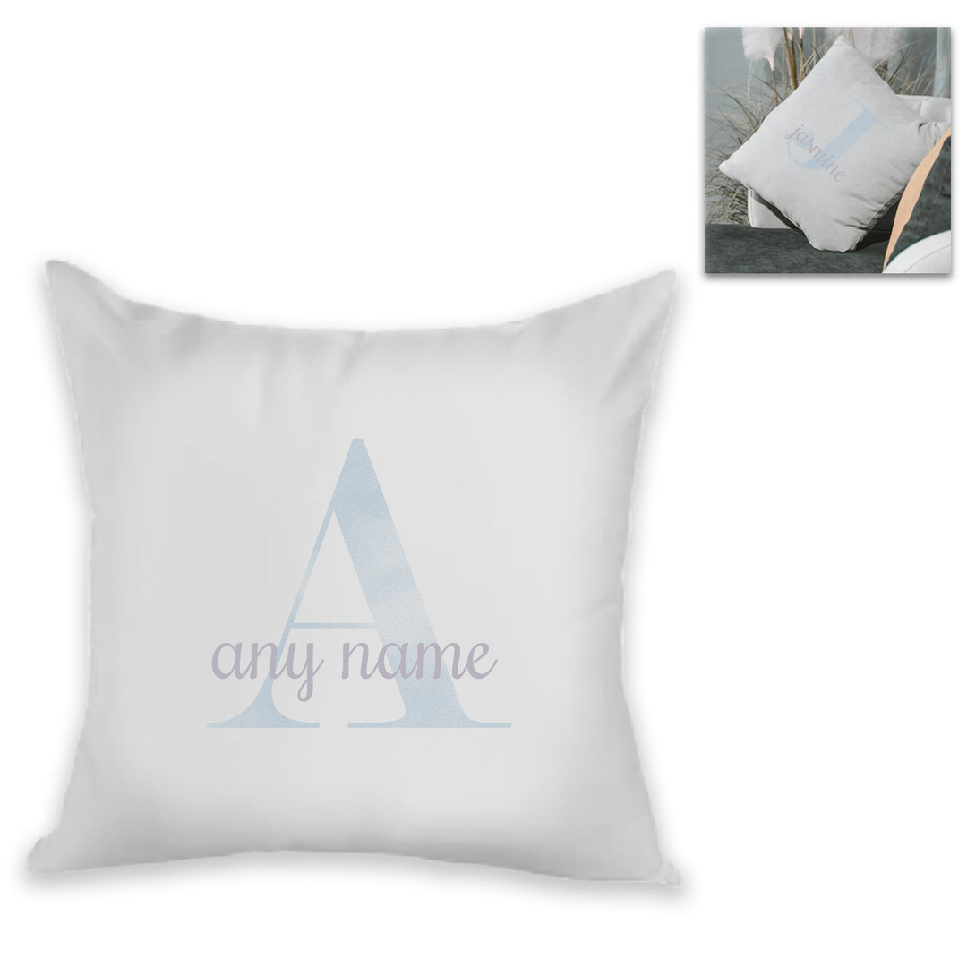 Personalised Faded Initial and Name Cushion