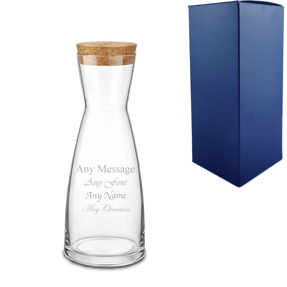 Personalised 285ml Ypsilon Carafe with Cork Lid