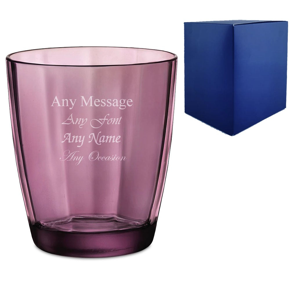 Personalised Purple Pulsar Whisky Glass 300ml with Gift Box