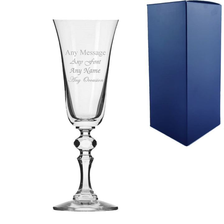 Personalised 150ml Jasmine Champagne Flute in Gift Box