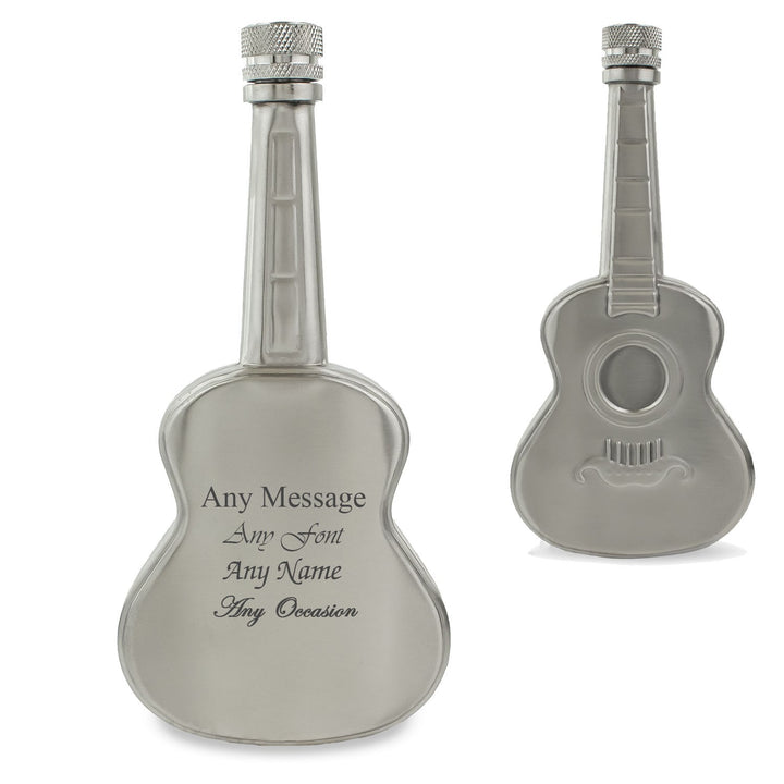 Personalised 5oz Guitar Hip Flask