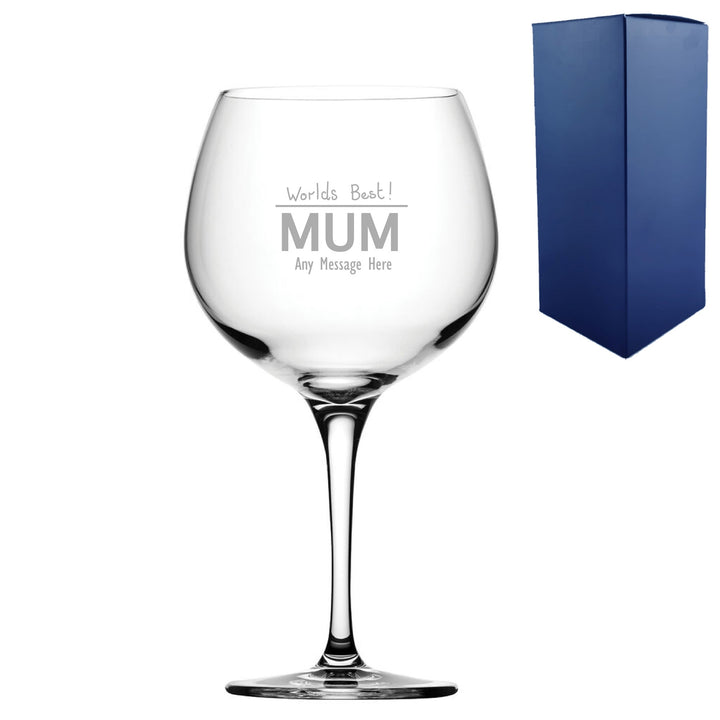 Personalised Mother’s Day Gin Balloon Glass in Gift Box