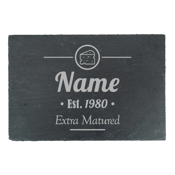 Personalised Engraved Slate Cheeseboard - Extra Matured