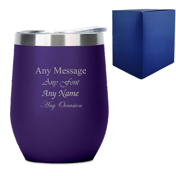 Personalised Purple Insulated Travel Tumbler