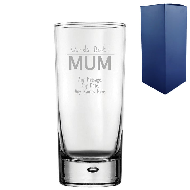 Personalised Mother’s Day Bubble Hiball Glass