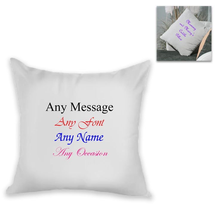 Personalised Message Cushion with Font Choice