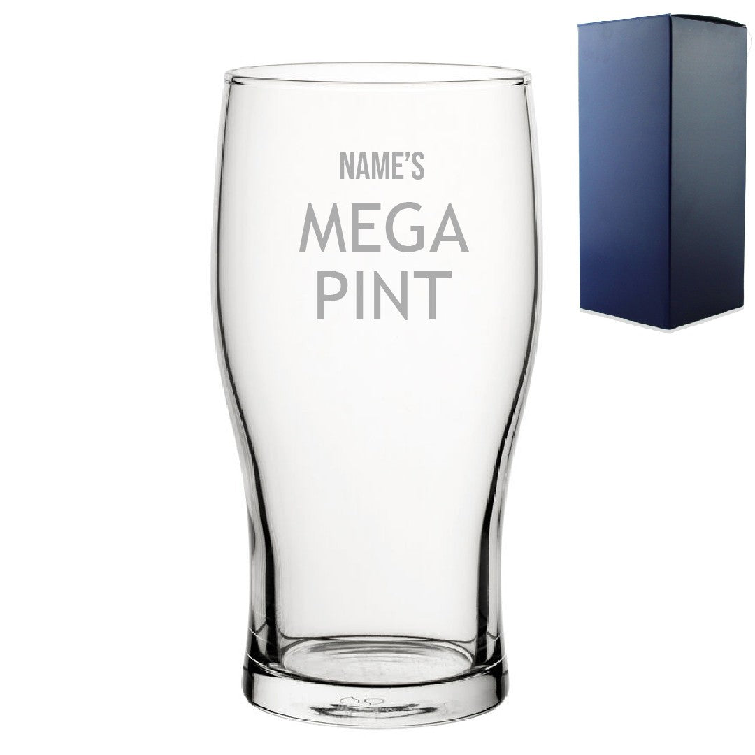 Personalised Mega Pint Glass with Name