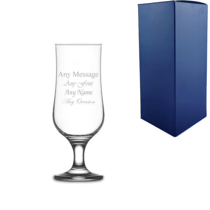 Personalised Stemmed Beer Glass 385ml with Gift Box
