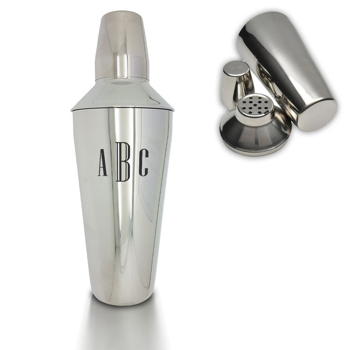 Personalised Triple Initials Cocktail Shaker
