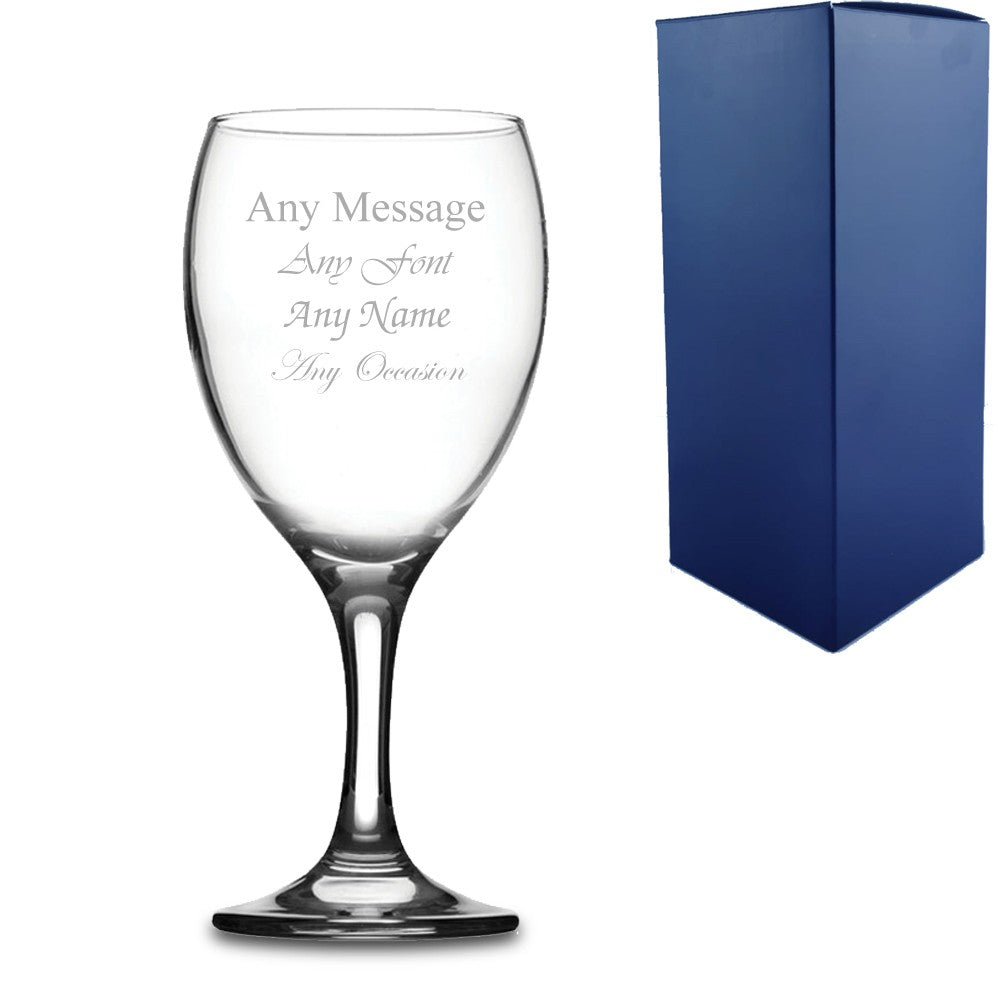 Personalised 12oz Imperial Wine Glass with Gift Box
