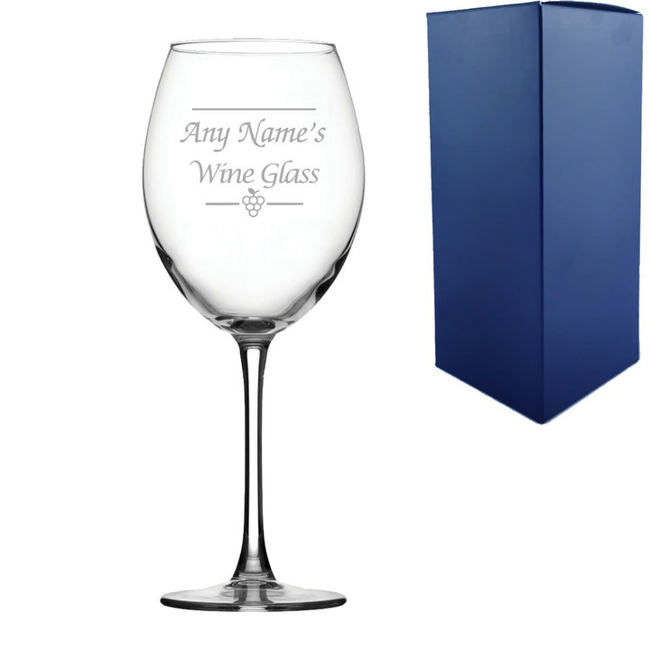 Personalised 19oz Enoteca Wine Glass with Name