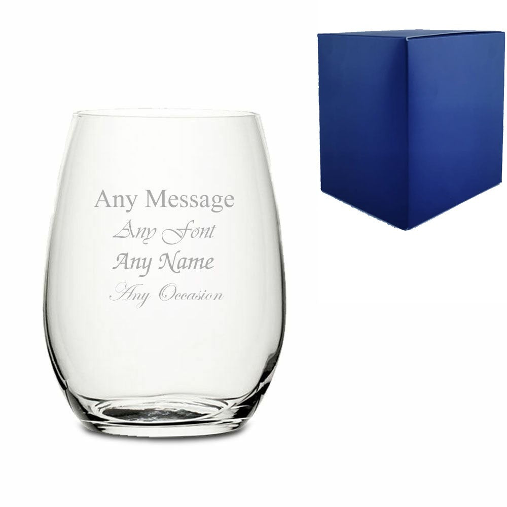 Personalised Stemless Red Wine Glass 20oz