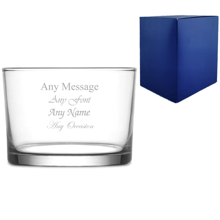 Personalised 240ml Bodega Whisky Glass with Gift Box