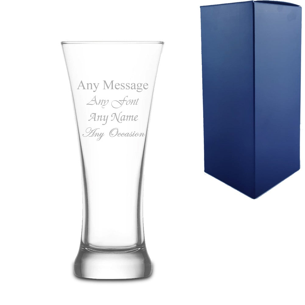 Personalised Engraved Pint Glass with Gift Box