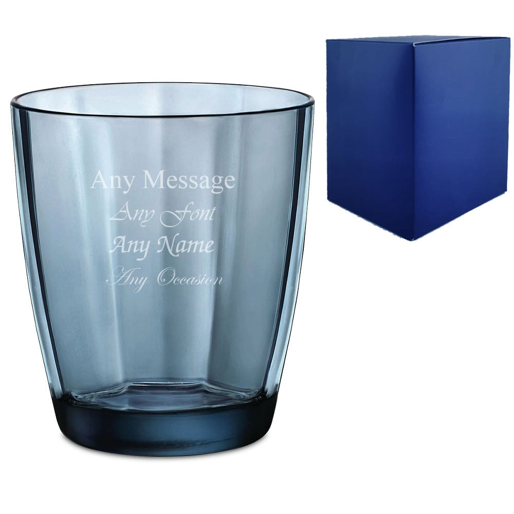 Personalised Blue Pulsar Whisky Glass 300ml in Gift Box