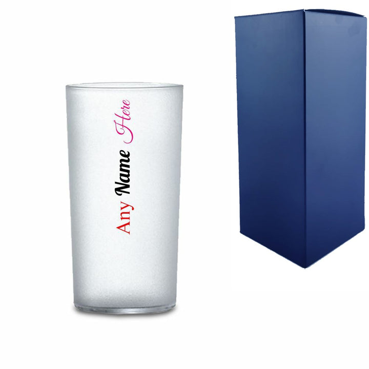 Personalised Frosted Plastic Hiball Tumbler with Gift Box