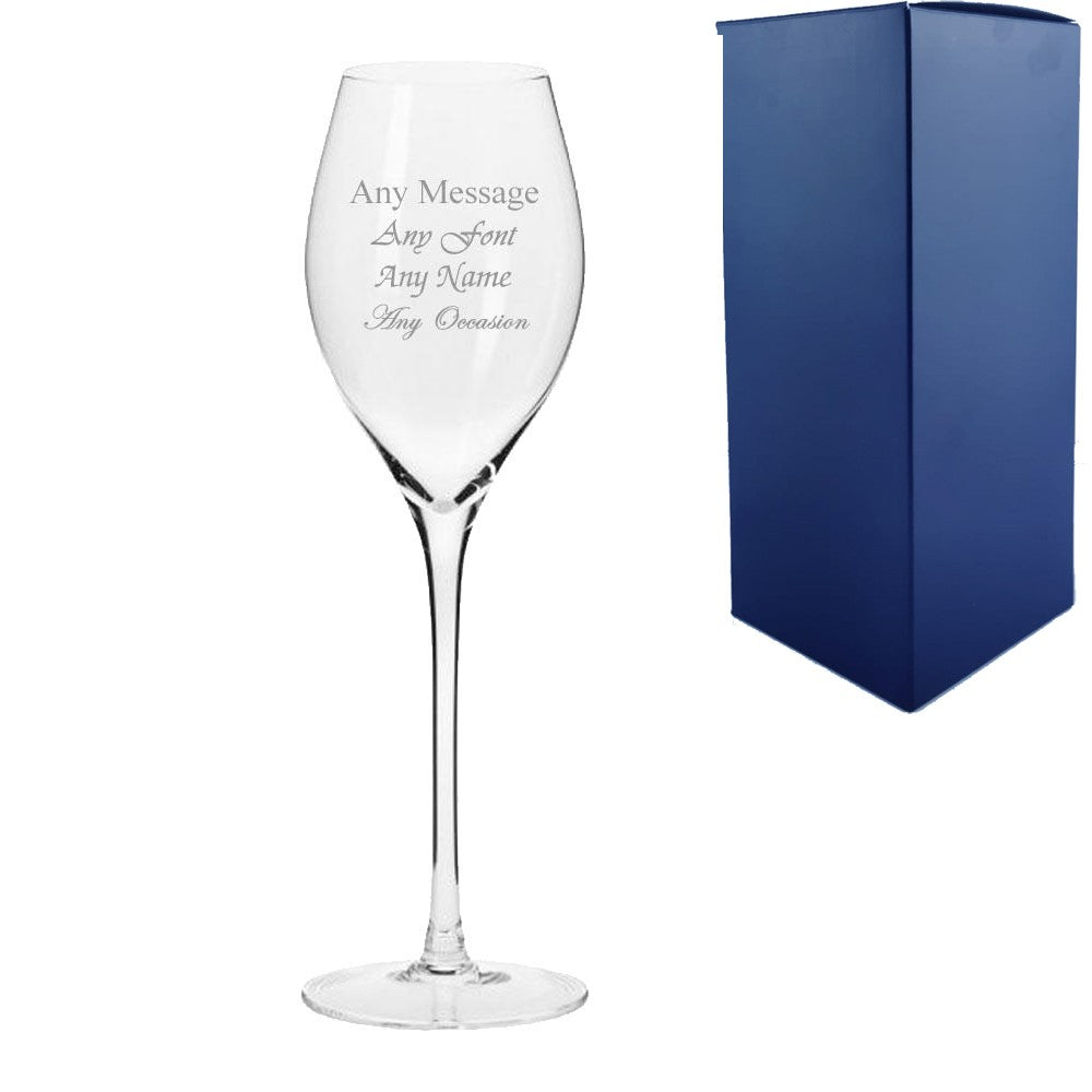 Personalised Infinity Prosecco Glass 280ml with Gift Box