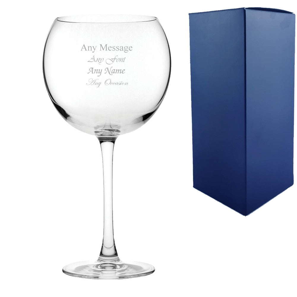 Personalised 20oz Reserva Balloon Cocktail Glass in Gift Box