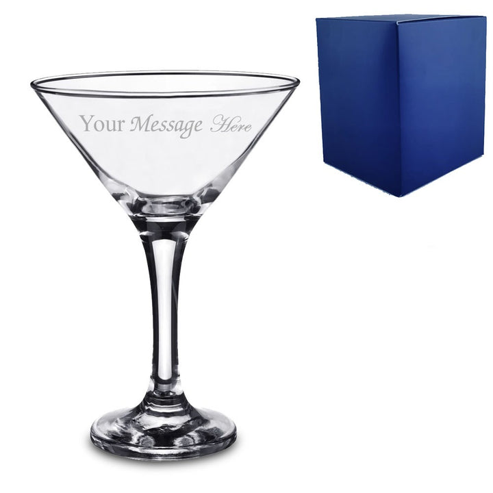 Personalised Petite Martini Glass with Message