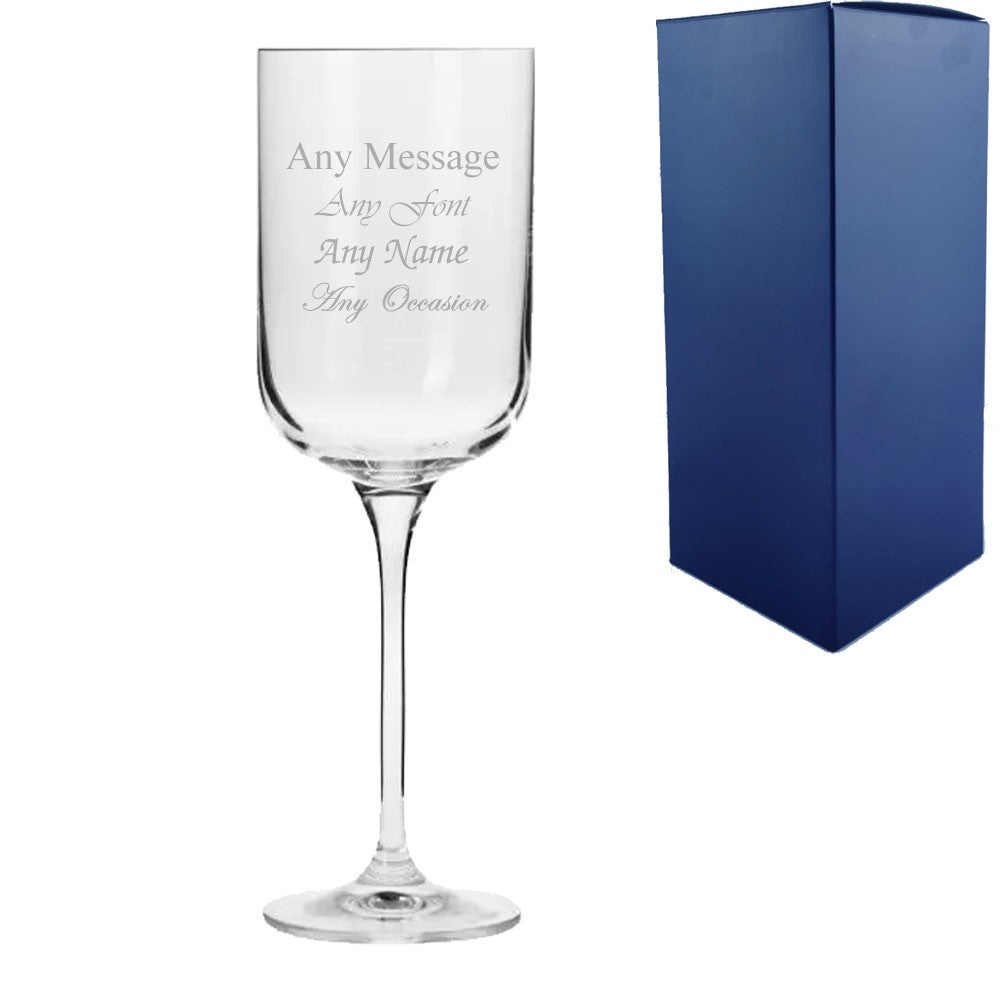 Personalised 350ml Fusion Red Wine Glass in Gift Box