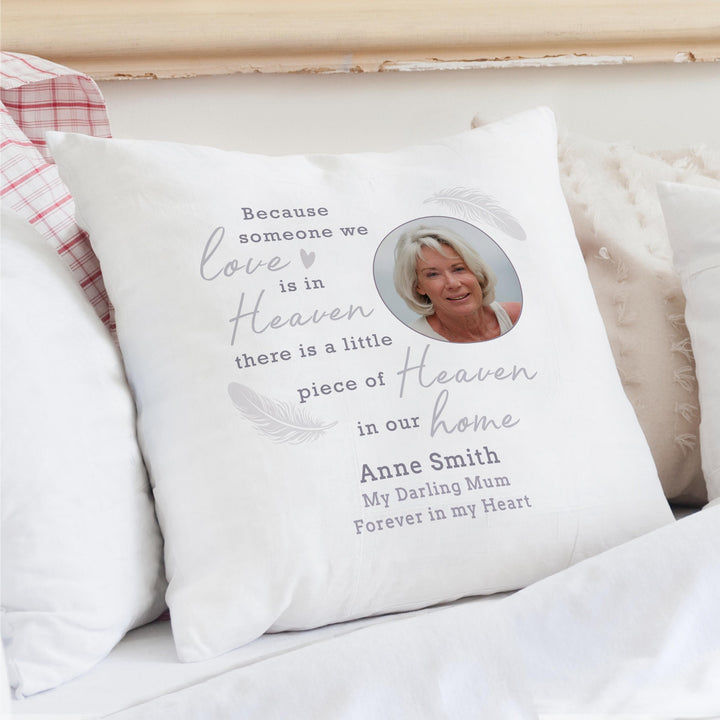 Personalised Memorial Photo Upload Cushion – alternative view