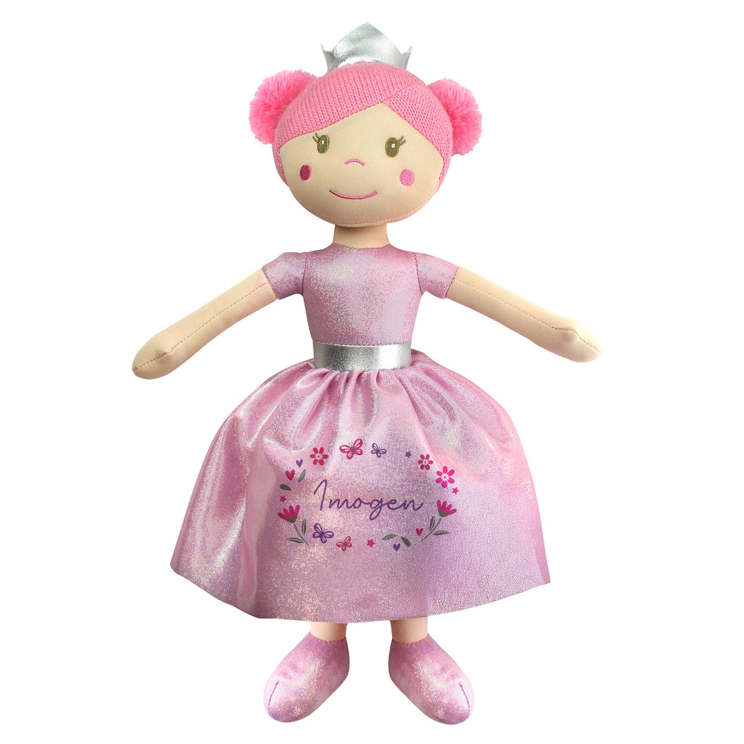 Personalised Floral Princess Rag Doll, The Personal Shop, personalised gifts