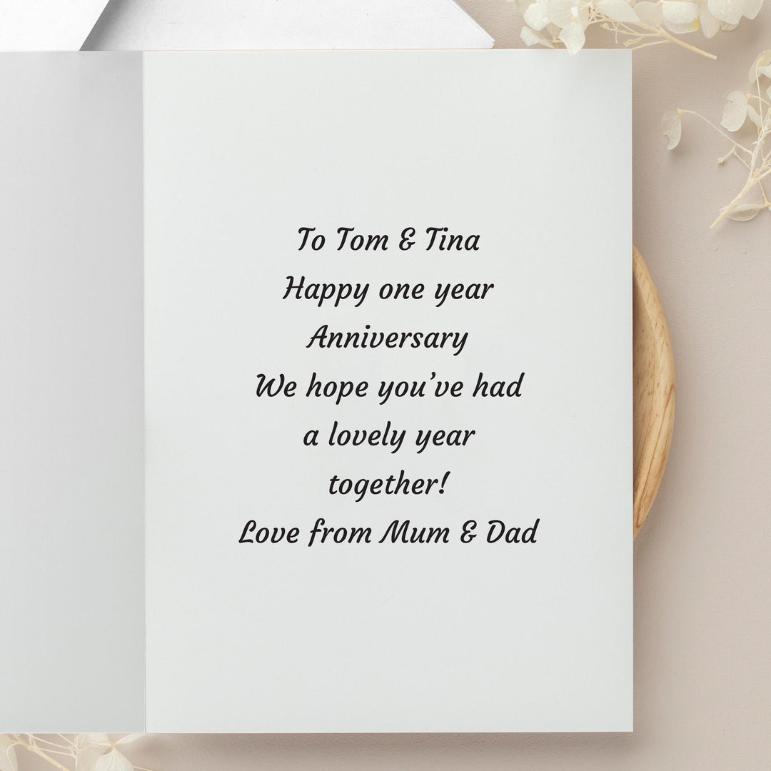 Personalised Photo Upload Card - Display Font – alternative view