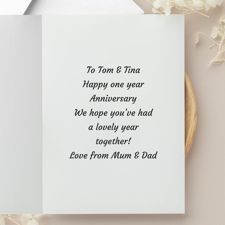 Personalised Photo Upload Card - Display Font – alternative view