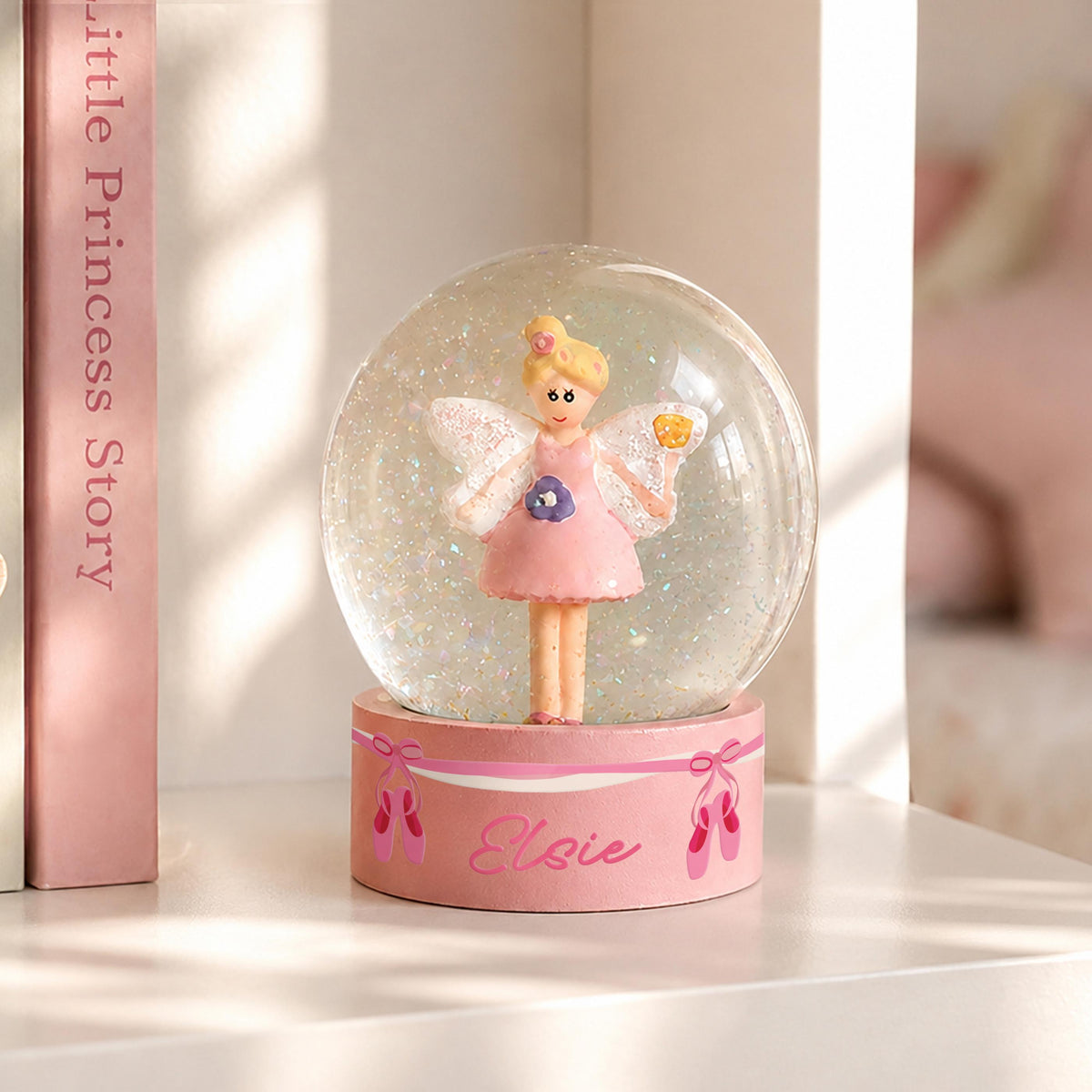 Personalised Fairy Snow Globe with Ballet Shoes, The Personal Shop, personalised gifts
