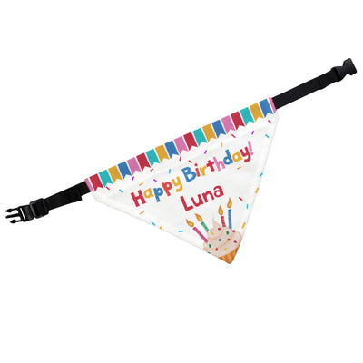 Personalised Happy Birthday Dog Bandana