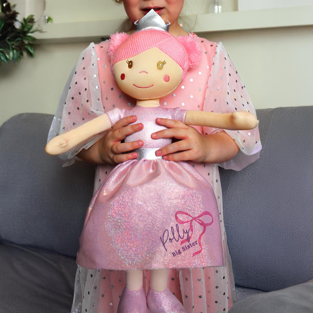 Personalised Bow Princess Rag Doll, The Personal Shop, personalised gifts