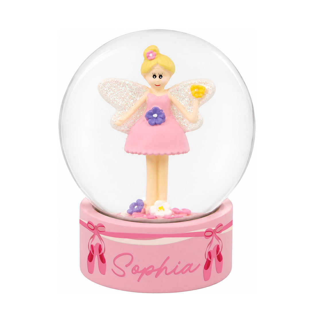 Personalised Fairy Snow Globe with Ballet Shoes, The Personal Shop, personalised gifts