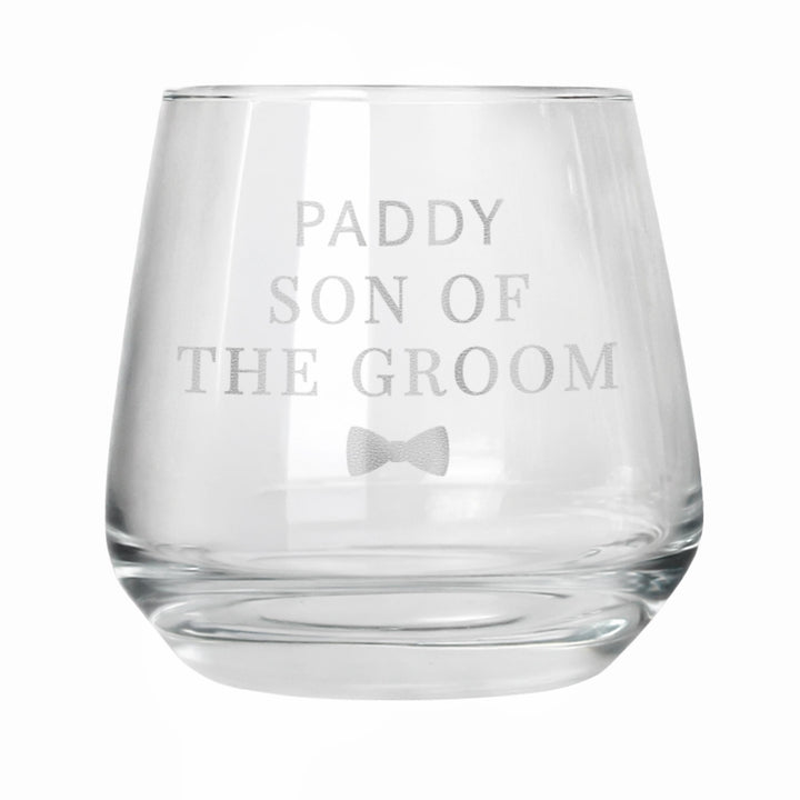 Personalised Wedding Whisky Glass, The Personal Shop, personalised gifts
