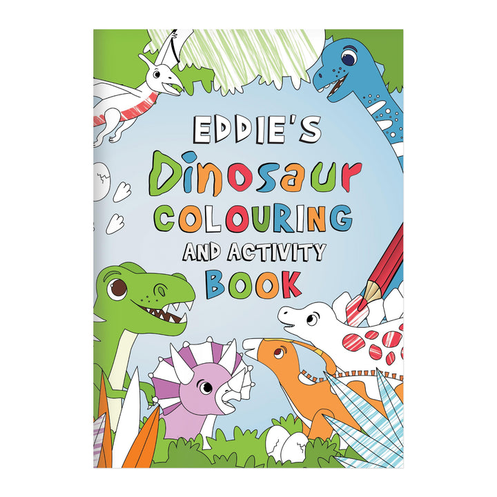 Personalised Dinosaur Colouring Book – alternative view