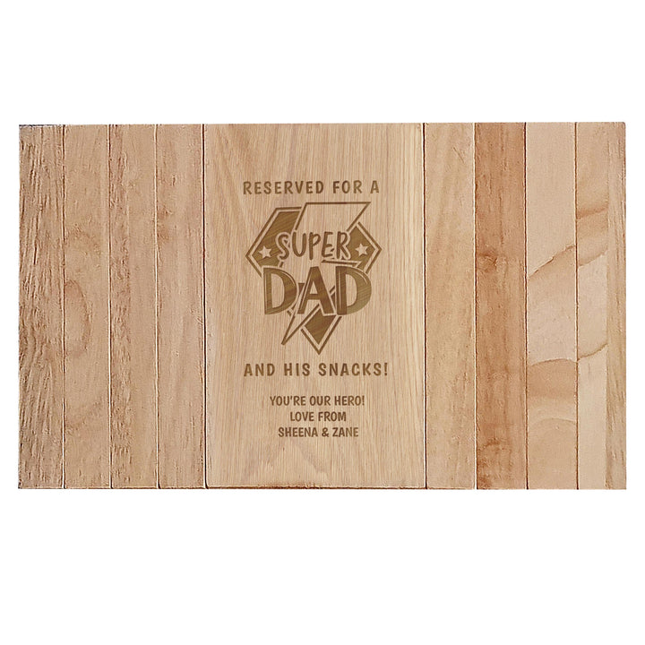 Personalised Super Dad Sofa Tray – alternative view