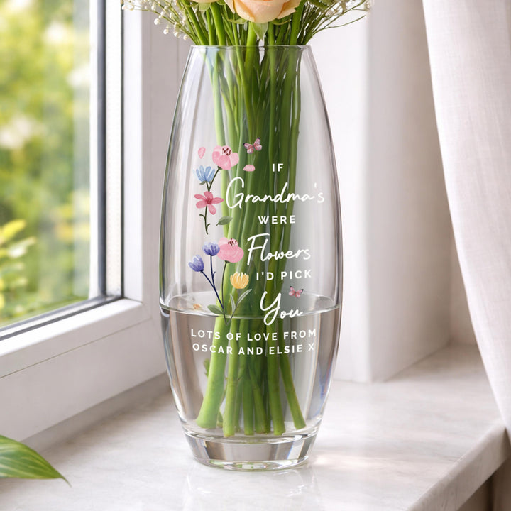 Personalised Id Pick You Text Bullet Vase, The Personal Shop, personalised gifts
